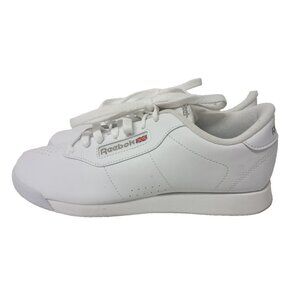 Reebok Womens Princess Sneaker Sz 8 White Classic Lace Up Low Top Comfort Shoes